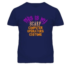 This Is My Scary Computer Operators Costume Funny Halloween T Shirt