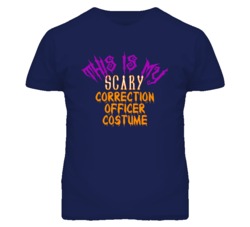 This Is My Scary Correction Officer Costume Funny Halloween T Shirt