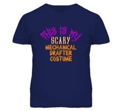 This Is My Scary Mechanical Drafter Costume Funny Halloween T Shirt