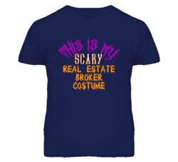 This Is My Scary Real Estate Broker Costume Funny Halloween T Shirt