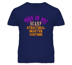 This Is My Scary Structural Drafter Costume Funny Halloween T Shirt