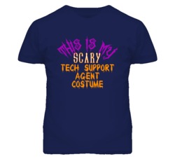 This Is My Scary Tech Support Agent Costume Funny Halloween T Shirt