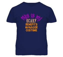 This Is My Scary Benefits Manager Costume Funny Halloween T Shirt