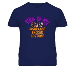 This Is My Scary Insurance Broker Costume Funny Halloween T Shirt