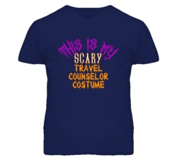 This Is My Scary Travel Counselor Costume Funny Halloween T Shirt