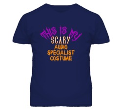 This Is My Scary Audio Specialist Costume Funny Halloween T Shirt