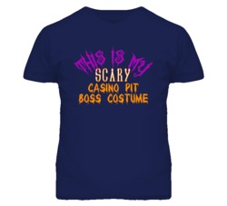 This Is My Scary Casino Pit Boss Costume Funny Halloween T Shirt