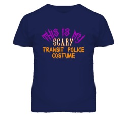 This Is My Scary Transit Police Costume Funny Halloween T Shirt