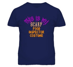 This Is My Scary Food Inspector Costume Funny Halloween T Shirt