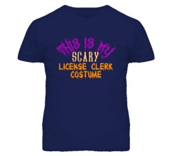 This Is My Scary License Clerk Costume Funny Halloween T Shirt