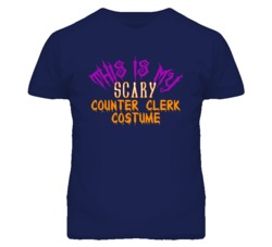 This Is My Scary Counter Clerk Costume Funny Halloween T Shirt