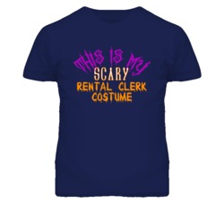 This Is My Scary Rental Clerk Costume Funny Halloween T Shirt