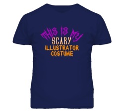 This Is My Scary Illustrator Costume Funny Halloween T Shirt