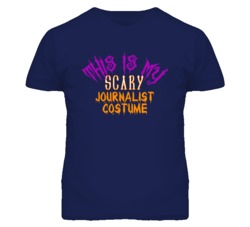 This Is My Scary Journalist Costume Funny Halloween T Shirt