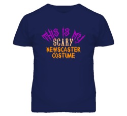 This Is My Scary Newscaster Costume Funny Halloween T Shirt
