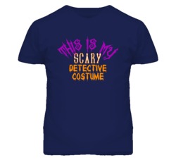 This Is My Scary Detective Costume Funny Halloween T Shirt