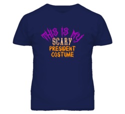 This Is My Scary President Costume Funny Halloween T Shirt