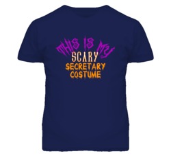 This Is My Scary Secretary Costume Funny Halloween T Shirt