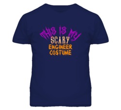 This Is My Scary Engineer Costume Funny Halloween T Shirt