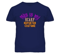This Is My Scary Reporter Costume Funny Halloween T Shirt