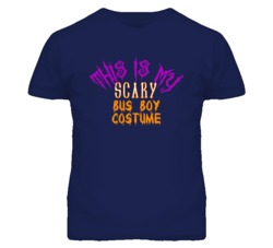 This Is My Scary Bus Boy Costume Funny Halloween T Shirt