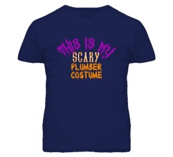 This Is My Scary Plumber Costume Funny Halloween T Shirt