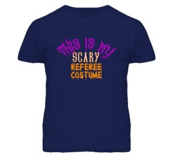 This Is My Scary Referee Costume Funny Halloween T Shirt