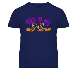 This Is My Scary Judge Costume Funny Halloween T Shirt