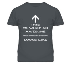 Child Support Investigator Looks Like Arrow Simple T Shirt