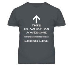 Medical Records Technician Looks Like Arrow Simple T Shirt