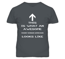 Fishery Worker Supervisor Looks Like Arrow Simple T Shirt