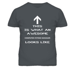Computer Systems Manager Looks Like Arrow Simple T Shirt
