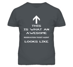 Reservation Ticket Agent Looks Like Arrow Simple T Shirt
