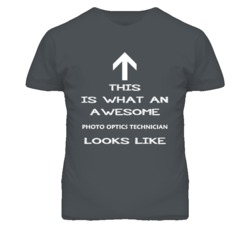 Photo Optics Technician Looks Like Arrow Simple T Shirt
