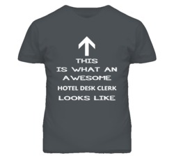 Hotel Desk Clerk Looks Like Arrow Simple T Shirt