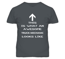 Truck Mechanic Looks Like Arrow Simple T Shirt