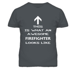 Firefighter Looks Like Arrow Simple T Shirt