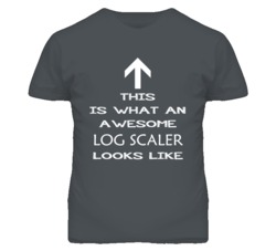 Log Scaler Looks Like Arrow Simple T Shirt