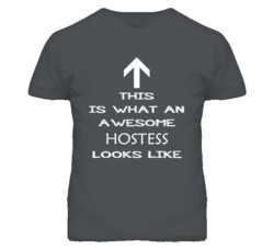 Hostess Looks Like Arrow Simple T Shirt
