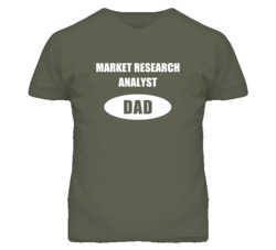 Market Research Analyst Dad Occupation Job Career T Shirt