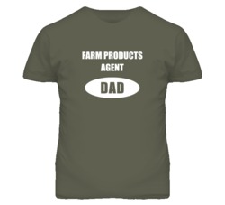 Farm Products Agent Dad Occupation Job Career T Shirt