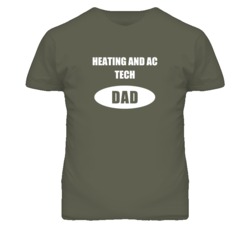Heating And Ac Tech Dad Occupation Job Career T Shirt