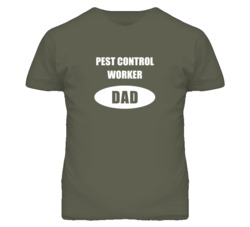 Pest Control Worker Dad Occupation Job Career T Shirt