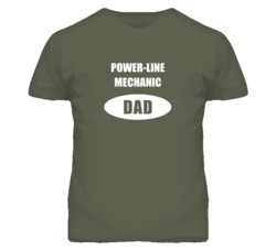 Power-Line Mechanic Dad Occupation Job Career T Shirt