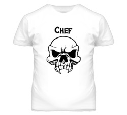 Chef Skull Design Mens T Shirt