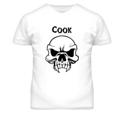 Cook  Skull Design Mens T Shirt