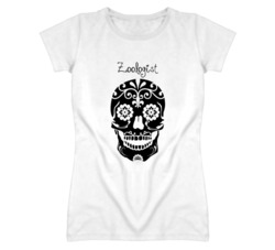 Zoologist Skull Design Cool Ladies T Shirt