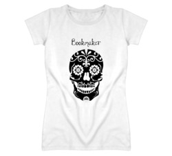 Bookmaker Skull Design Cool Ladies T Shirt