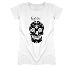Registrar Skull Design Cool Ladies T Shirt