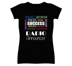Radio Announcer Inspirational Words Success Occupation T Shirt